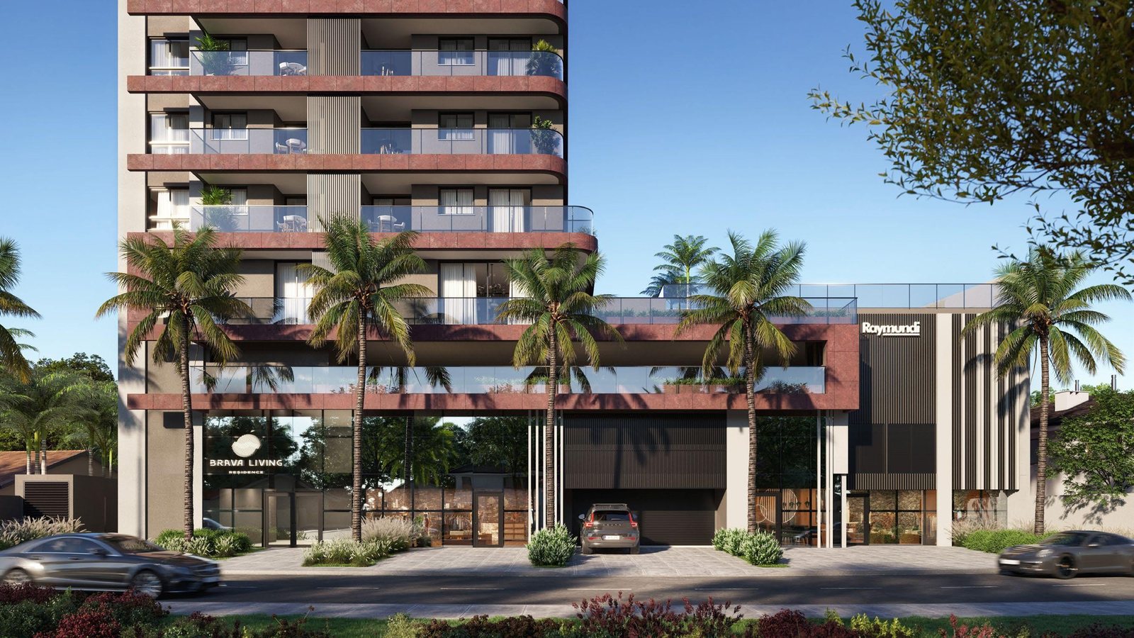 Chegada e térreo do Brava Living Residence