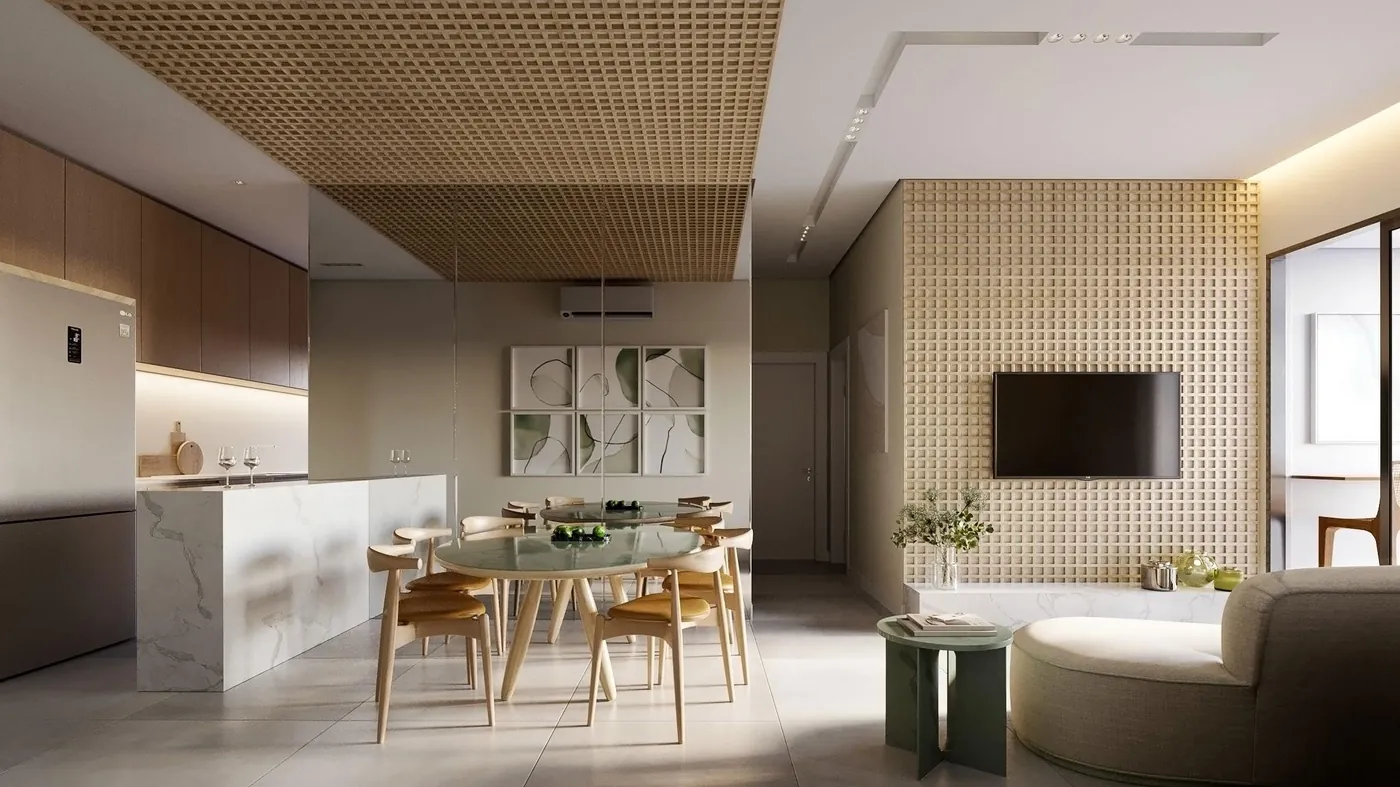 Apartamento decorado do Brava Living